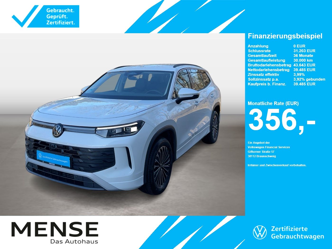 Volkswagen Tayron 2.0 TDI 4 Motion DSG Life IQ.Light|Matrix
