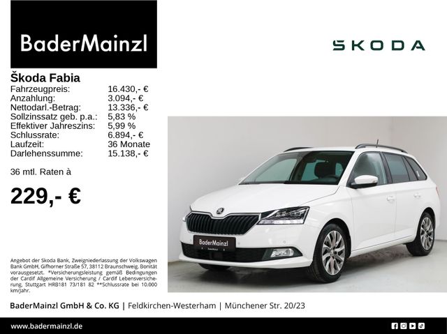 Skoda Fabia Combi 1.0 TSI Clever LED ACC Navi 2xPDC