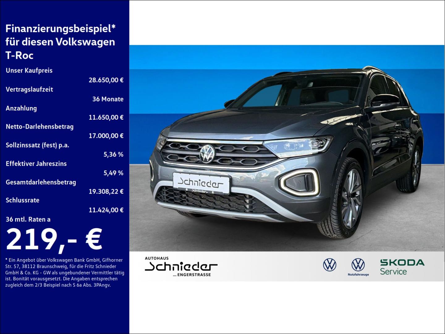 Volkswagen T-Roc 1.5 TSI Goal Rear View Clima LED Navi