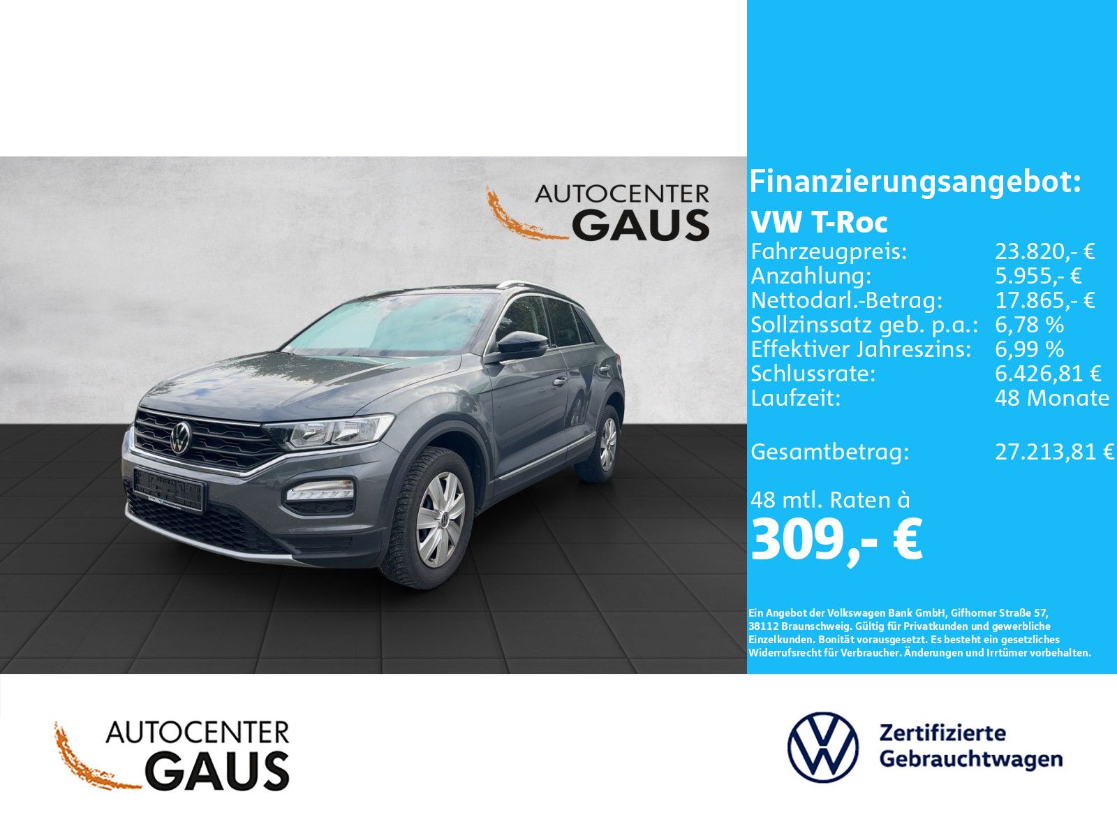T-Roc Active 2.0 TDI DSG AHK*Navi*Pano*Kamera