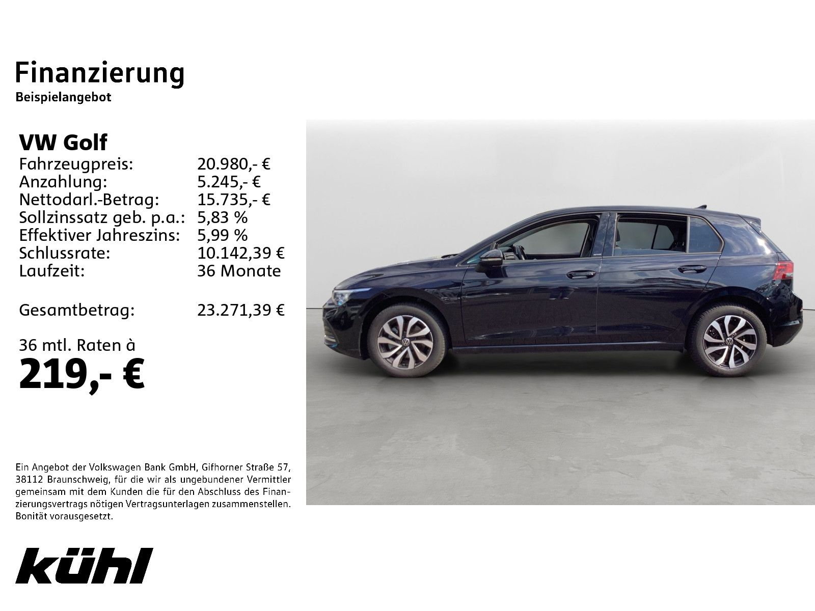 Volkswagen Golf 8 VIII 1.5 eTSI DSG Active LED ACC Kamera foto 2