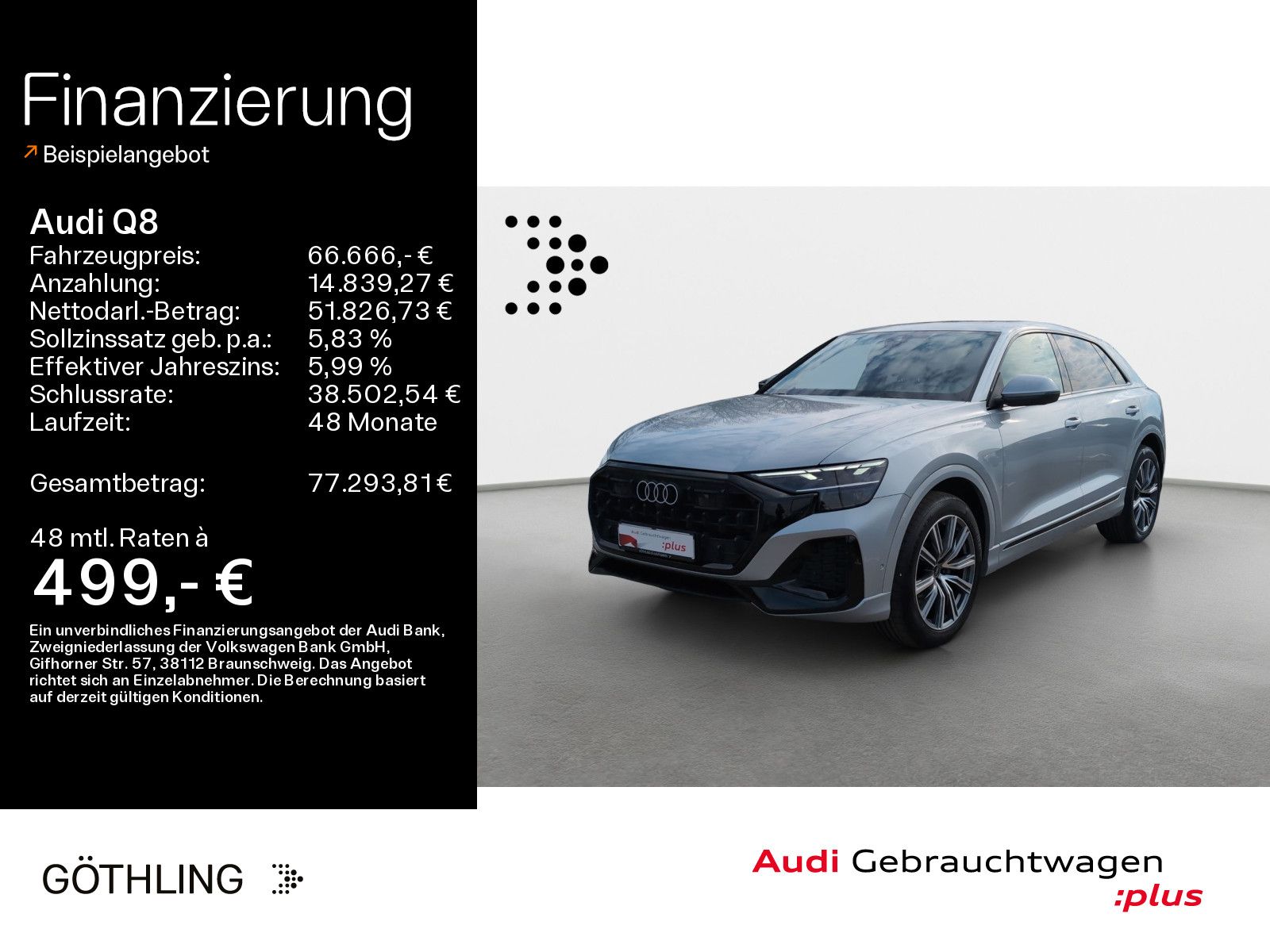 AUDI Q8 50 TDI qu tip*Air*HUD*Pano*Matrix*Virtual*Nav
