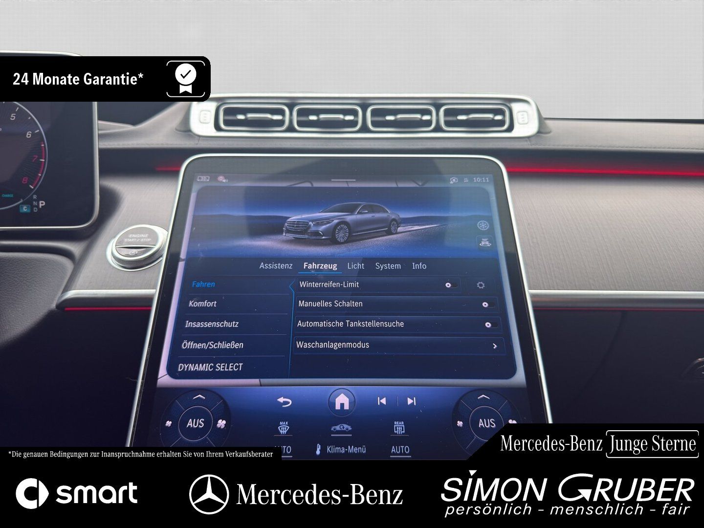 Fahrzeugabbildung Mercedes-Benz S 500 4M AMG Pano 4*Massage+Sitzklima Burm Nappa