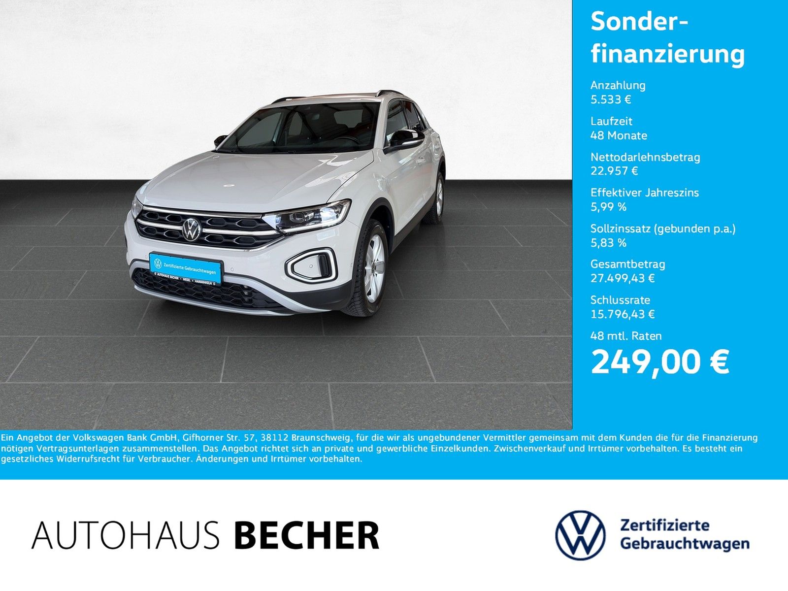 Volkswagen T-Roc Move 1.5 TSI DSG AHK Rückfahrk Sitzhz LED foto 1