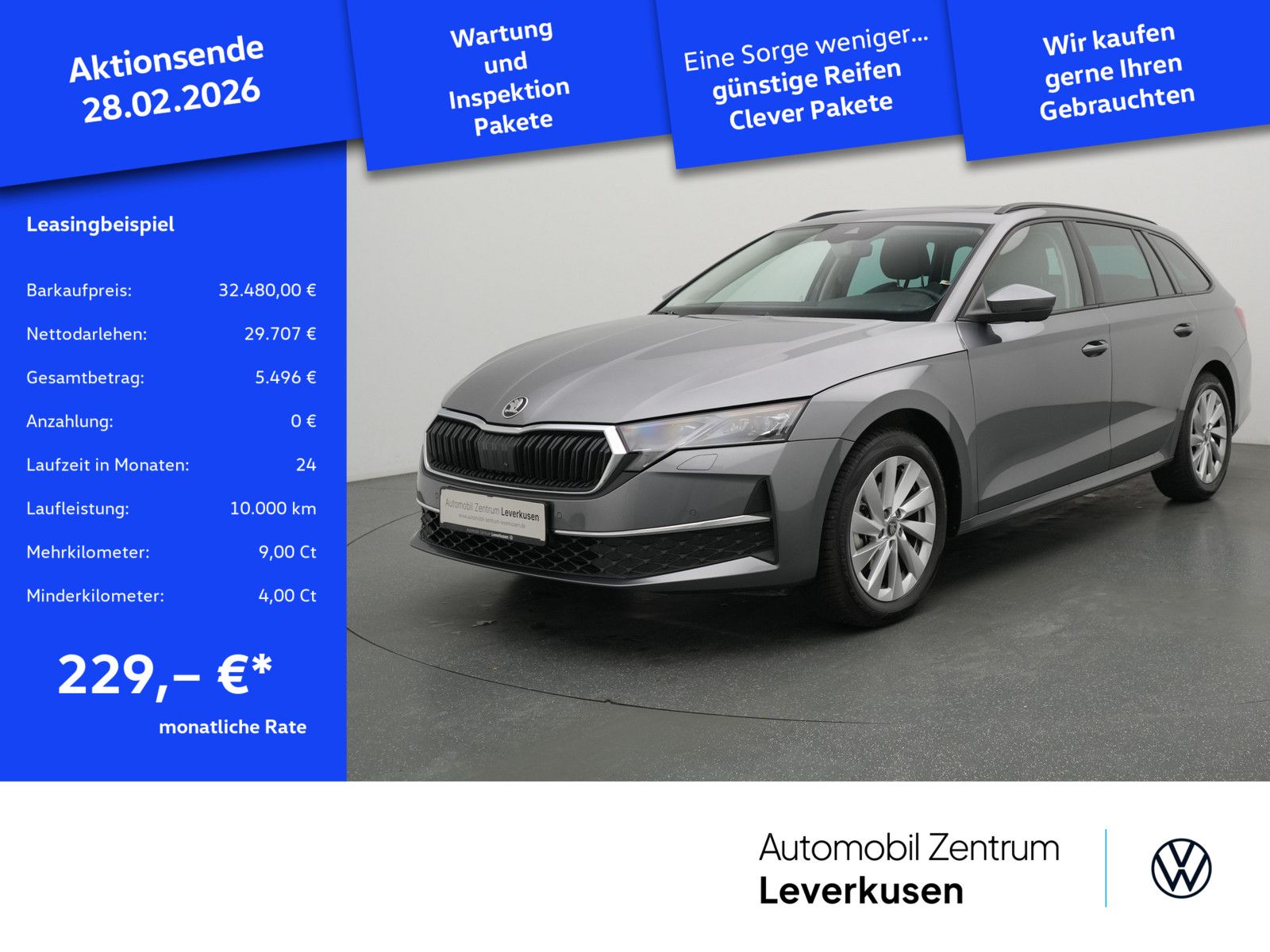 Skoda Octavia Combi Selection DSG AHK LEDER PANO KAM