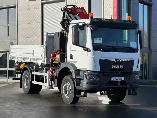 MAN TGM 18.320 4x4 BB  KRANKIPPER  FASSI F195A.2.24