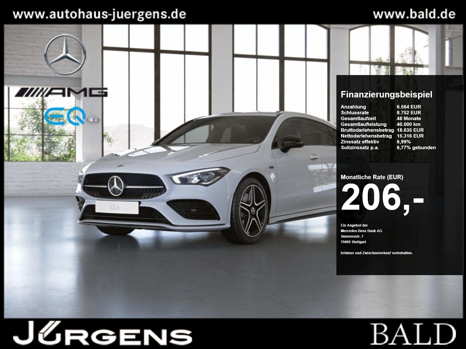Mercedes-Benz CLA 250 e SB AMG-Sport/LED/Cam/Night/Ambiente/18