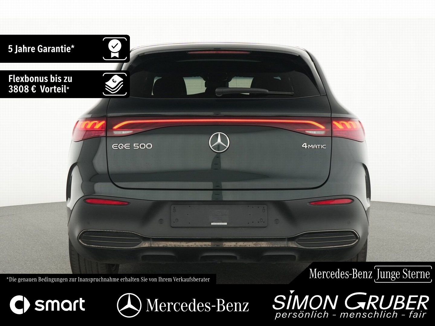 Fahrzeugabbildung Mercedes-Benz EQE 500 4M SUV AMG Carbon Hyper Leder HUD AHK