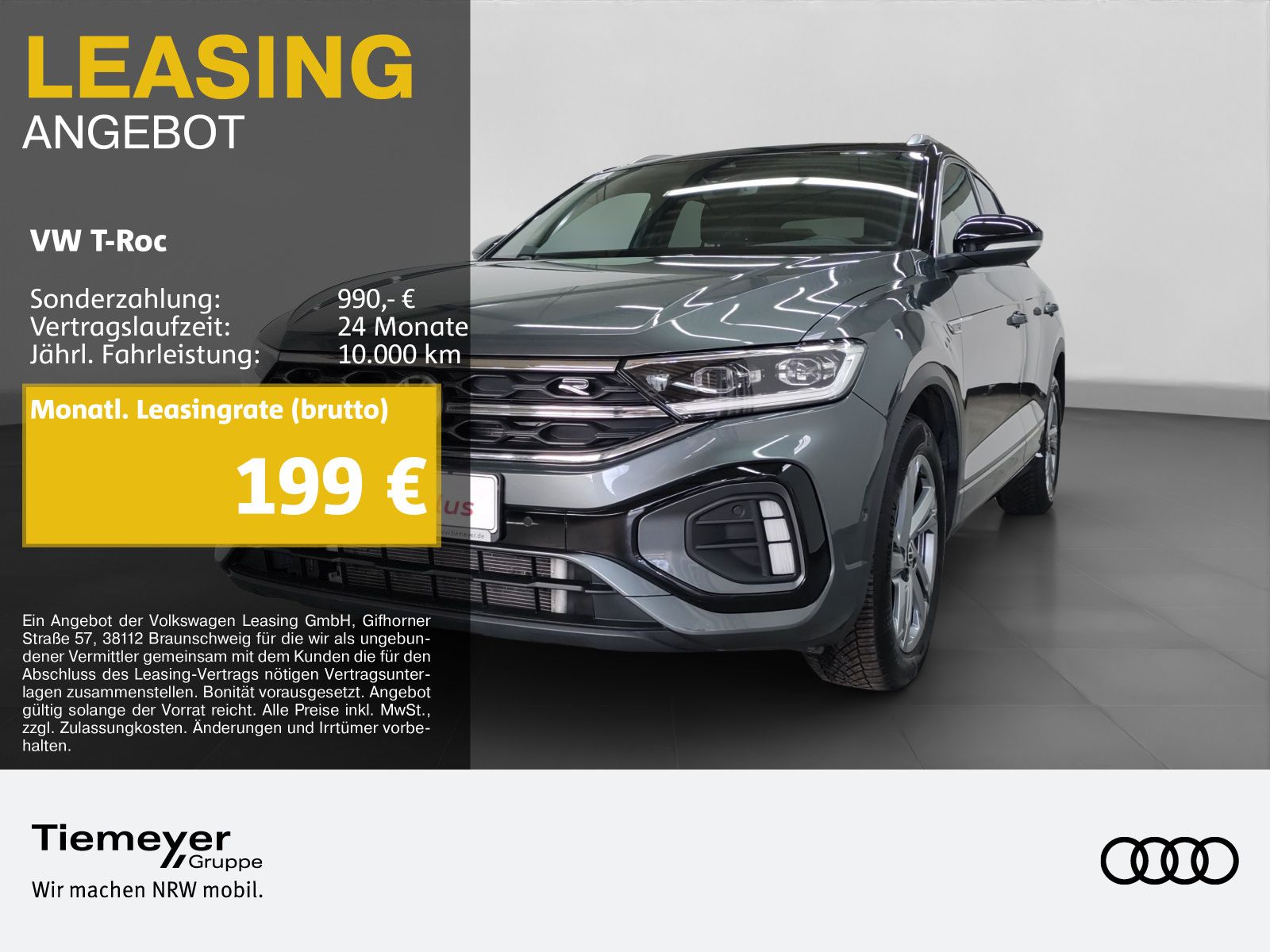 Volkswagen T-Roc 1.5 TSI DSG R-LINE LM17 NAVI AHK KAMERA