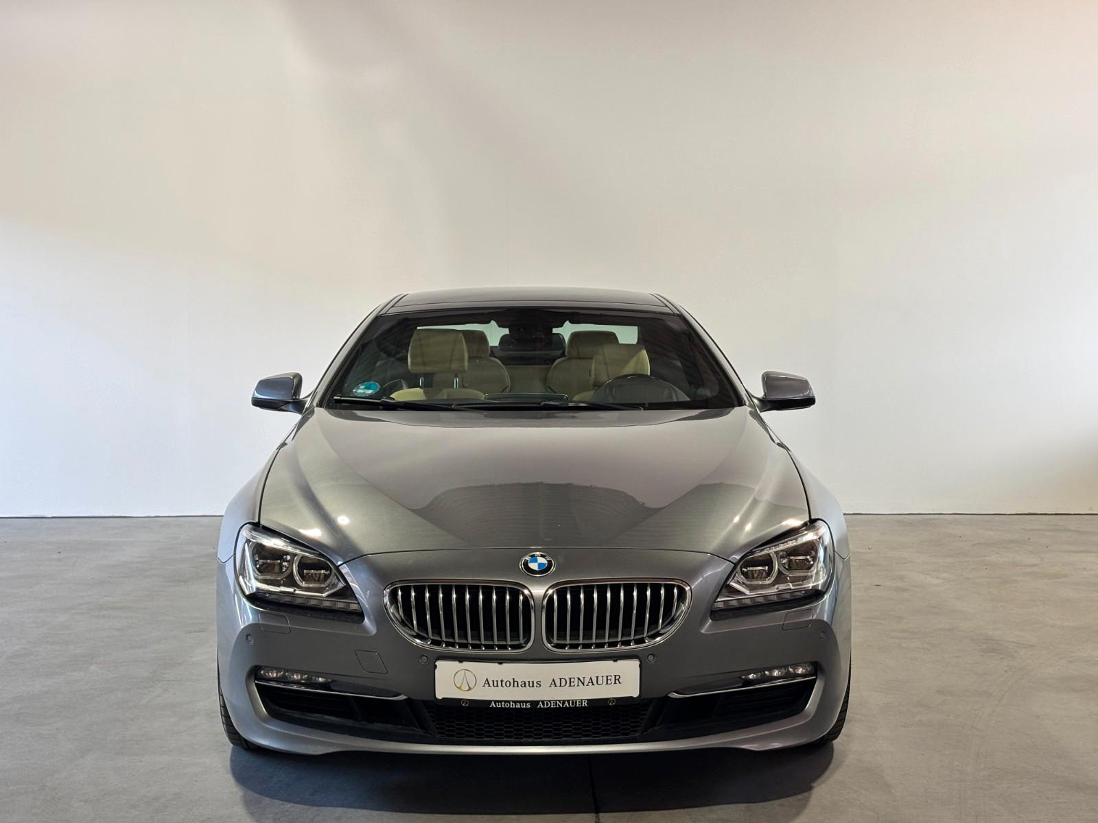 BMW 650i F13 xDrive Coupé V8 408 ch • BMW Individual • Cuir beige • Head-up • Toit pano • 19"