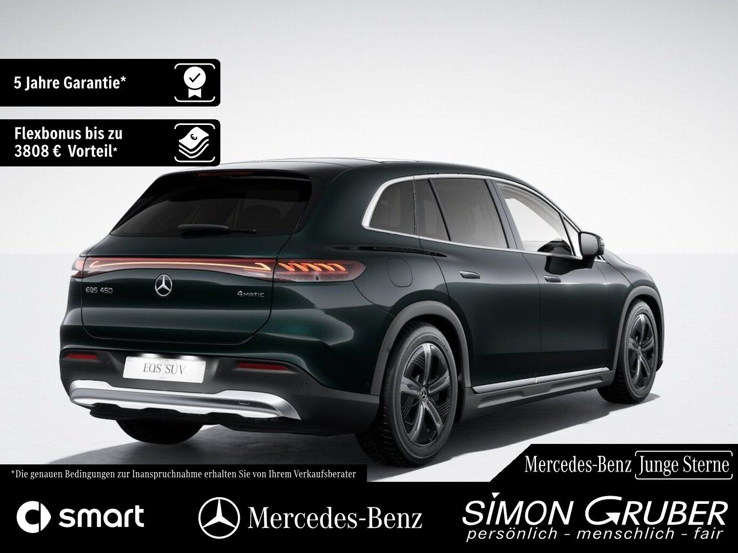 Fahrzeugabbildung Mercedes-Benz EQS 450 4M SUV Pano Burm Sitzklima Massage 7Sitz