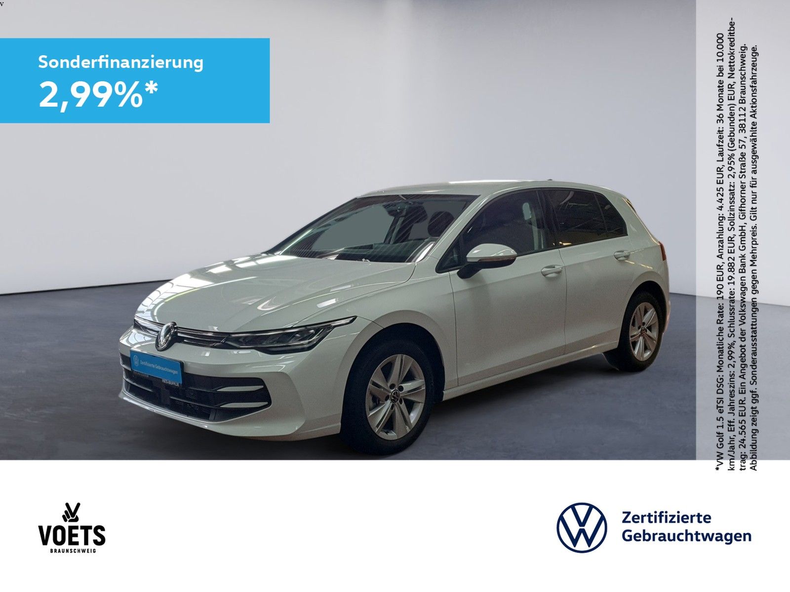 Volkswagen Golf VIII Life 1.5 eTSI DSG RearView+LED+SHZ