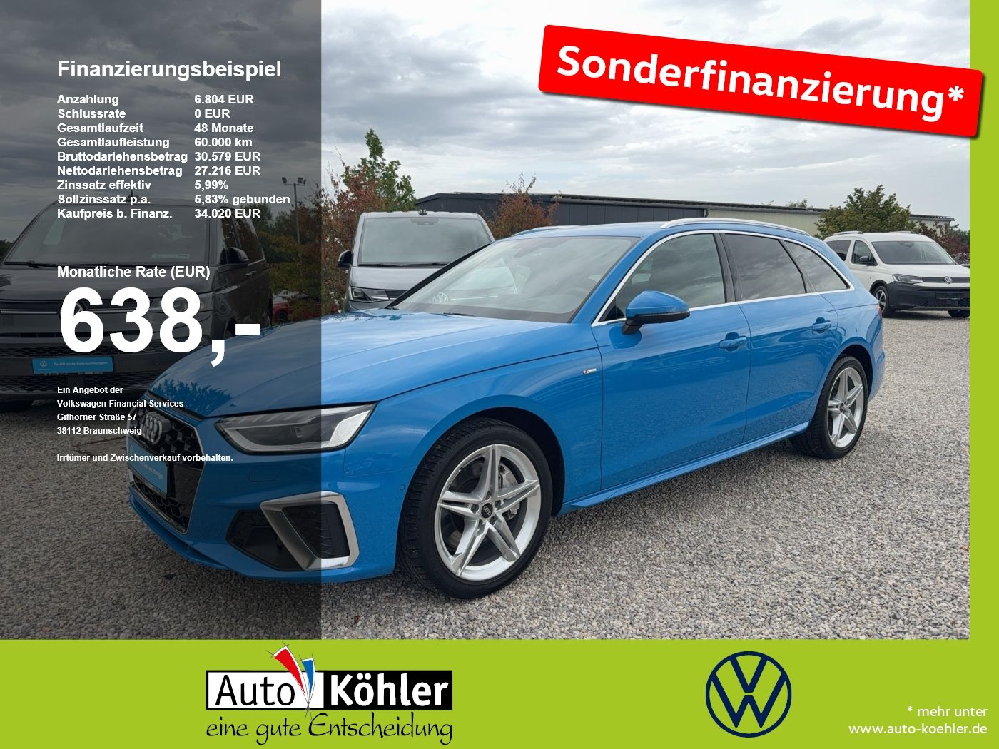 Audi A4 Avant S line 45 TFSi qu. Head-up-Disp. StHZ
