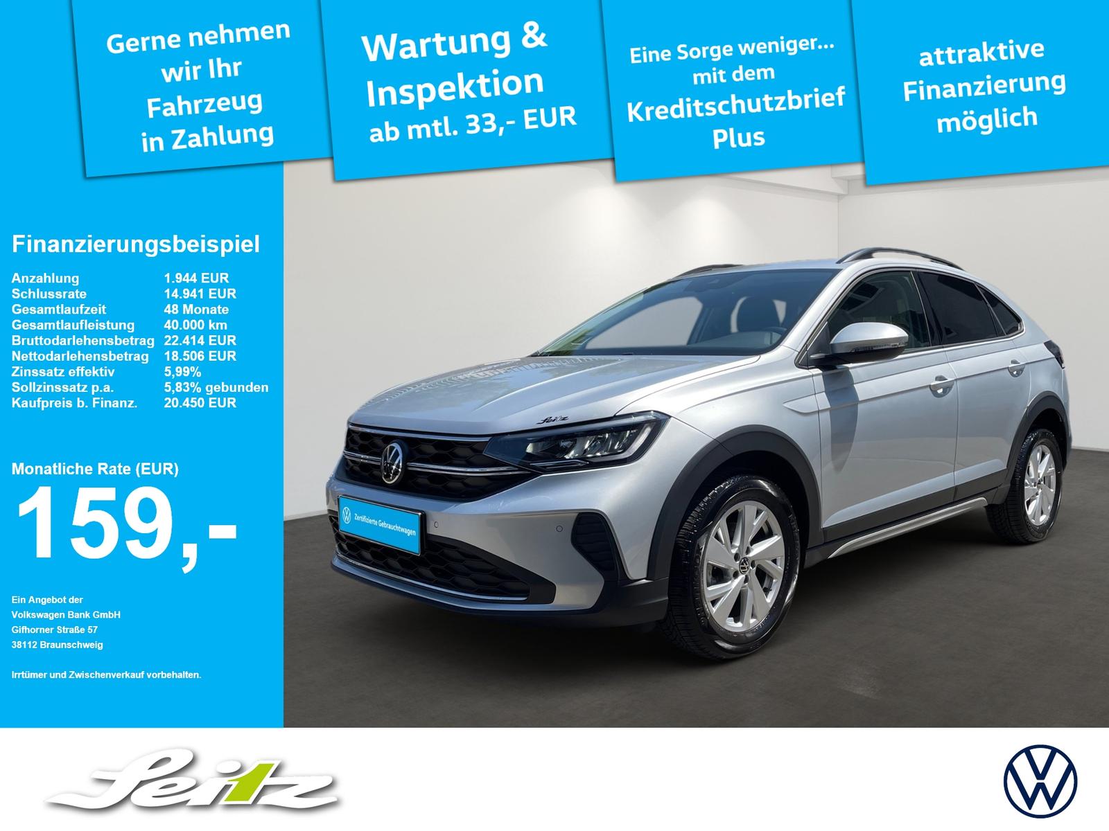 Volkswagen Taigo 1.0 TSI Life *LED*KAMERA*NAVI*SITZH*
