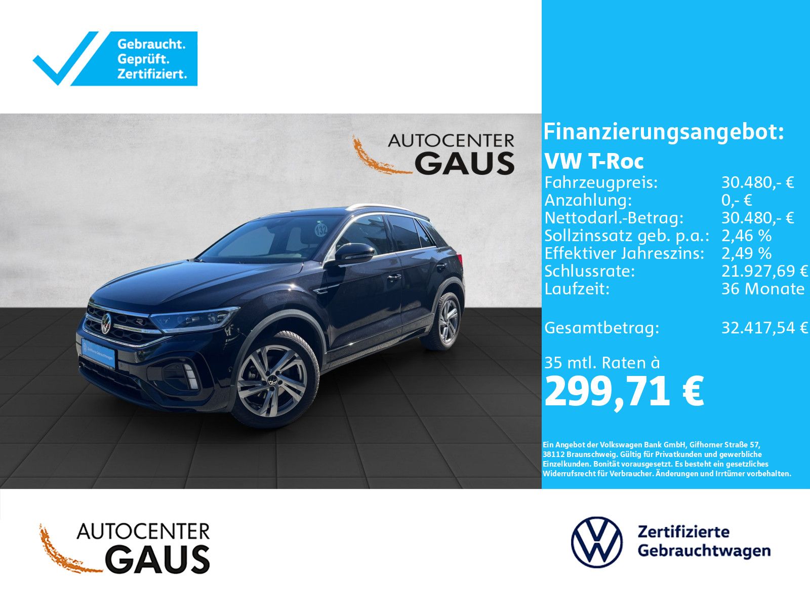 T-Roc R-Line 1.5 TSI DSG*LED*AHK*Navi*Klima