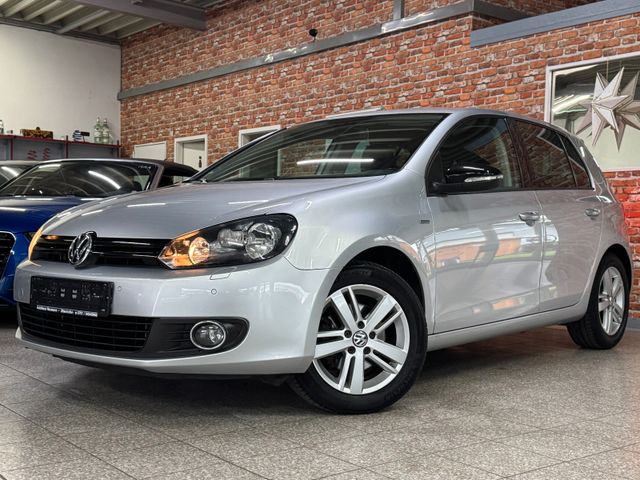 Volkswagen Golf VI Match-2.0TDI-DSG-Navi-SHZ-Alu-Teilleder