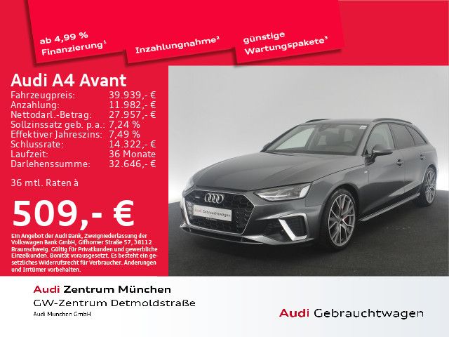 Audi A4 Avant 40 TDI qu. S tronic S line StdHzg/Navi+