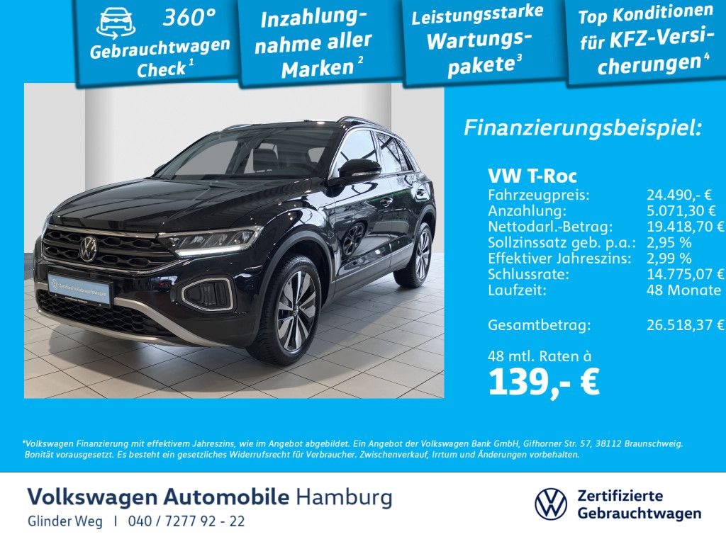 Volkswagen T-Roc 1.0 TSI Goal ParkAssist Ganzjahresreifen A