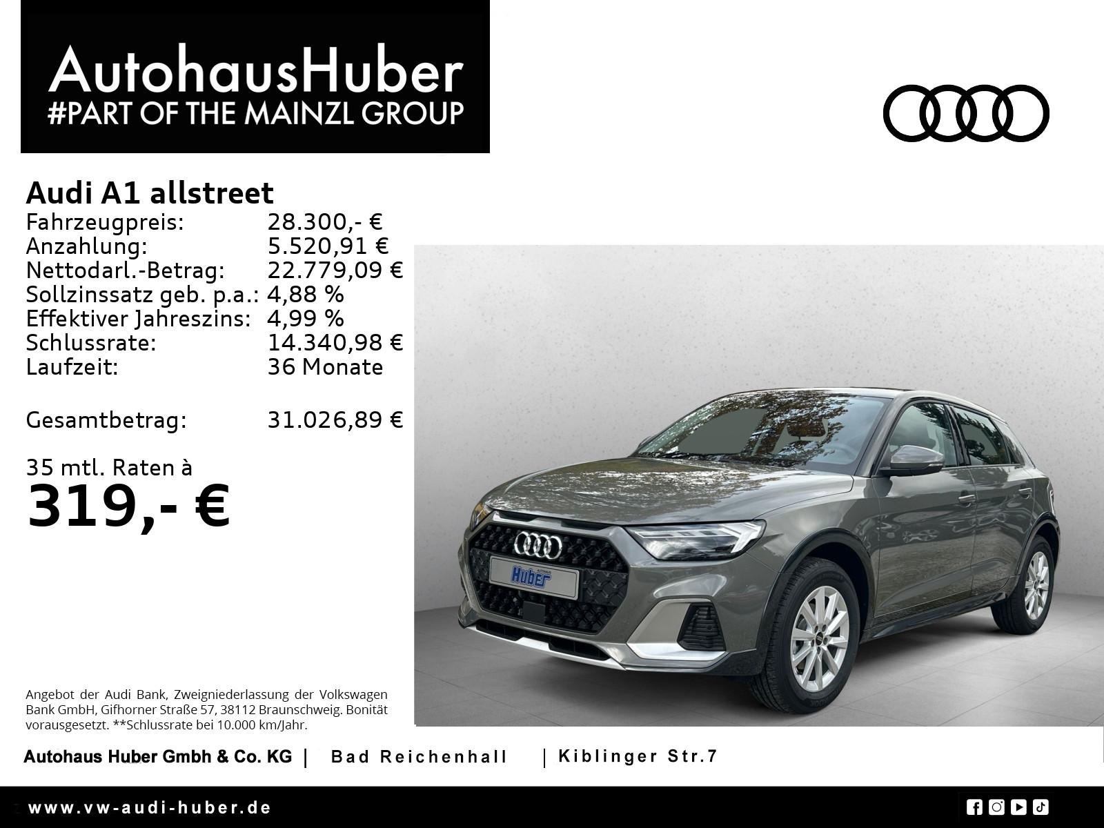 Audi A1 allstreet 30 TFSI S tronic MMI Plus LED SHZ