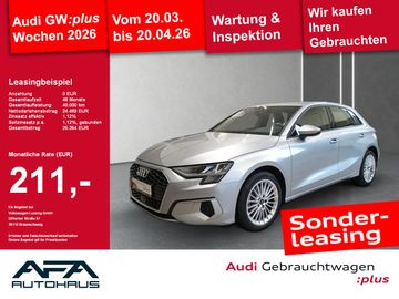 Audi Leasingangebot: Audi A3 Sportback 35 TFSI Advan. Smart.Int*PDC*GRA*SH