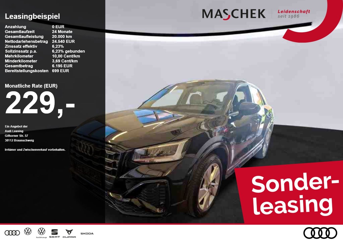 Audi Q2 S line 35 TDI quat Black Naviplus R-Cam Sitzh