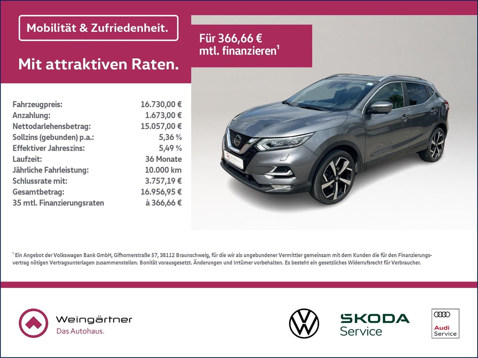 Nissan Qashqai 1.3 DIG-T 117 kW Tekna 4x2, Leder, Bose,
