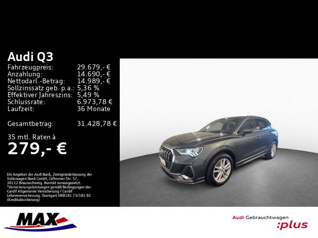 Q3 40 TFSI QU S LINE MATRIX+PANO+B&O+KAMERA+NAVI