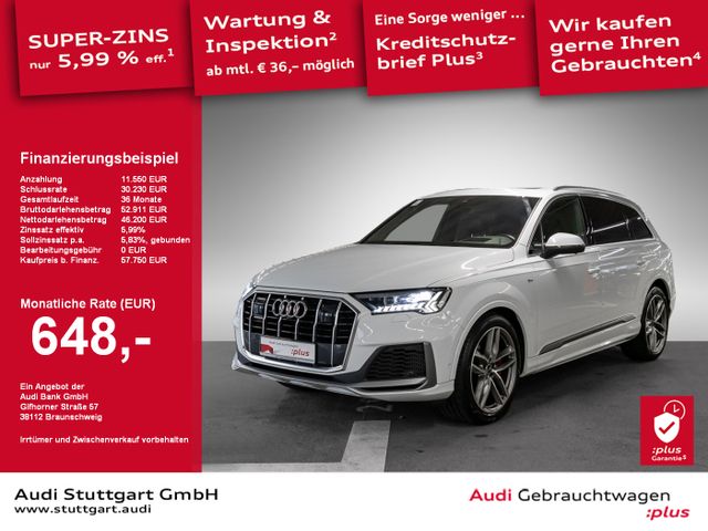 Audi Q7 55 TFSI e quattro S line AHK Laser Pano HUD