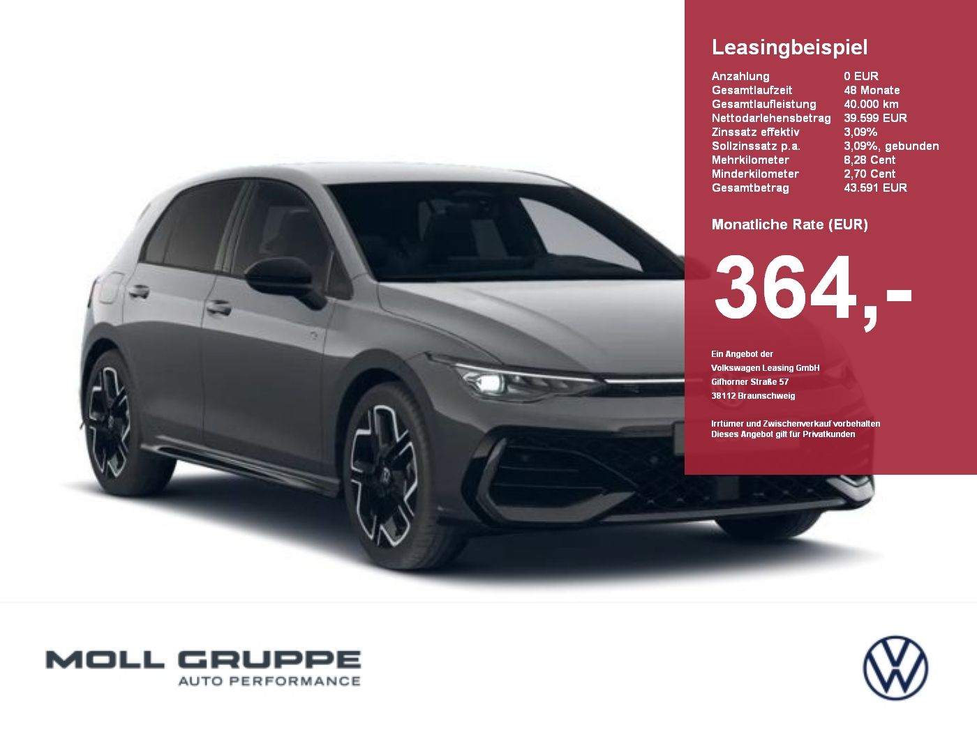 Volkswagen Golf R-Line 1.5 l eTSI OPF DSG ACC AHK AUT FLA