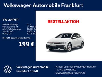 Volkswagen Leasingangebot: Volkswagen Golf GTI 2,0 l TSI OPF 195 kW (265 PS) 7-Gang-Do