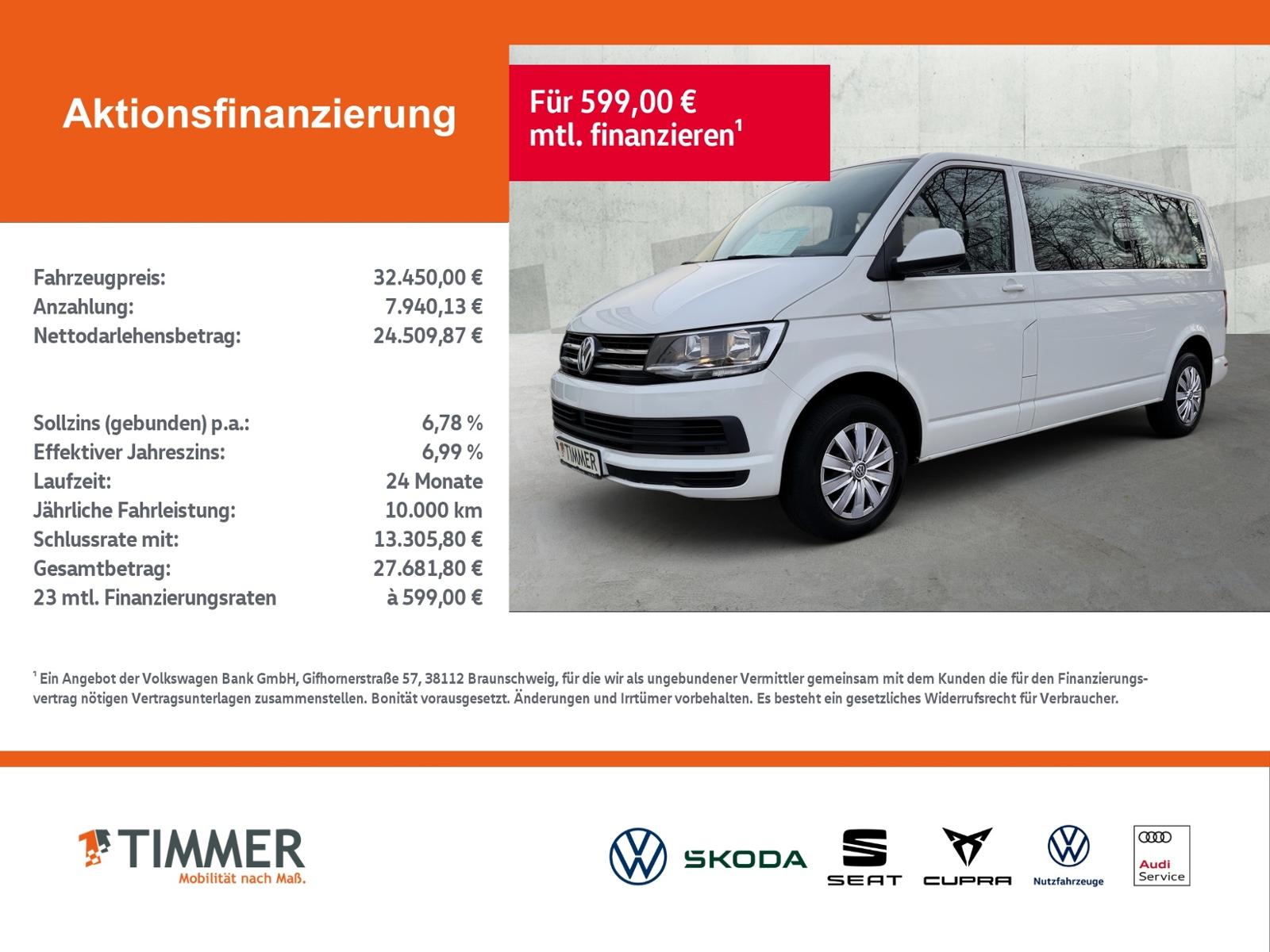 Volkswagen T6 2.0 TDI Caravelle Comfortline *lang*AHK*NAVI*