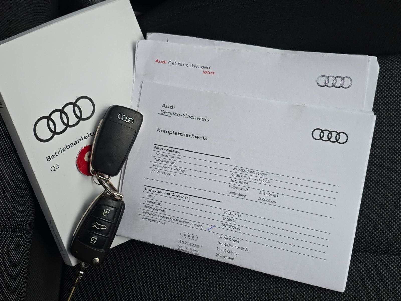 Fahrzeugabbildung Audi Q3 Sportback 45 TFSI e basis(EURO6d)