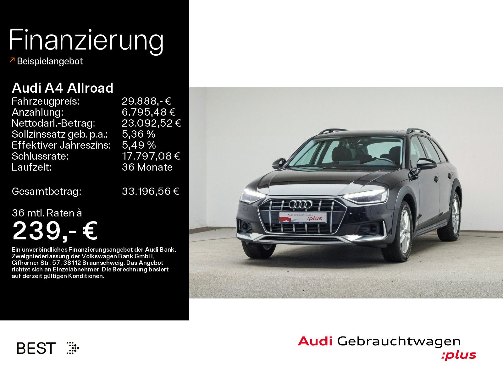 AUDI A4 allroad qu. 45 TFSI Pano, Navi, Sound, Parken