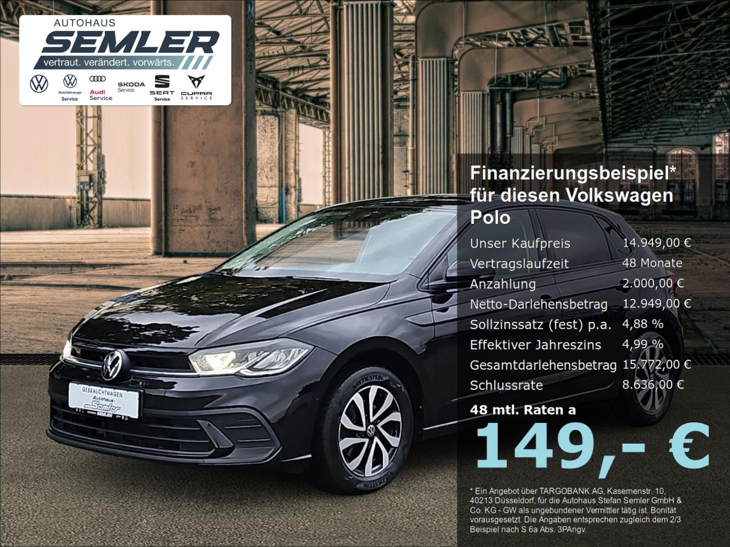 Volkswagen Polo VI Active 1.0 TSI DSG NAVI PDC APP SHZ