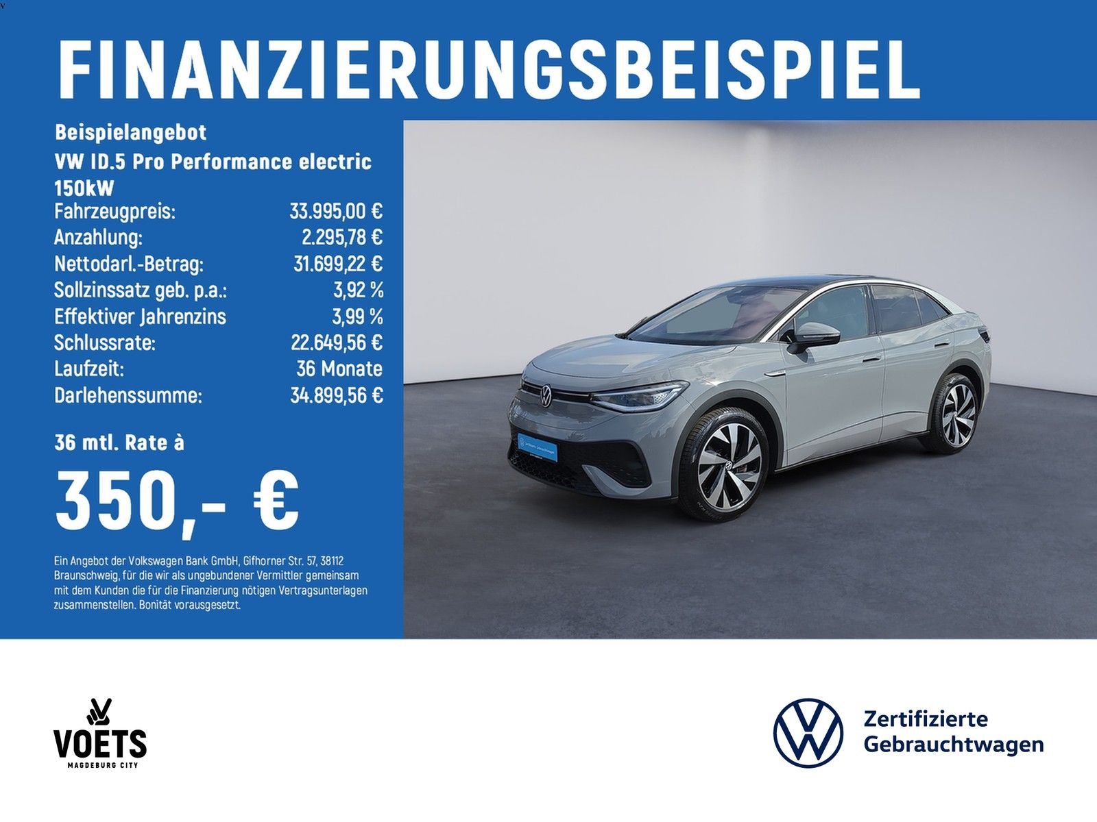 Volkswagen ID.5 Pro Performance electric 150kW AHK AreaView foto 1