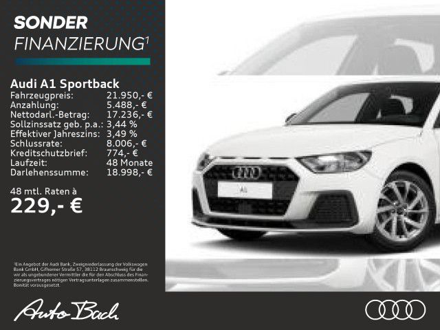 Audi A1 Sportback Sportback advanced 25 TFSI 70(95) k