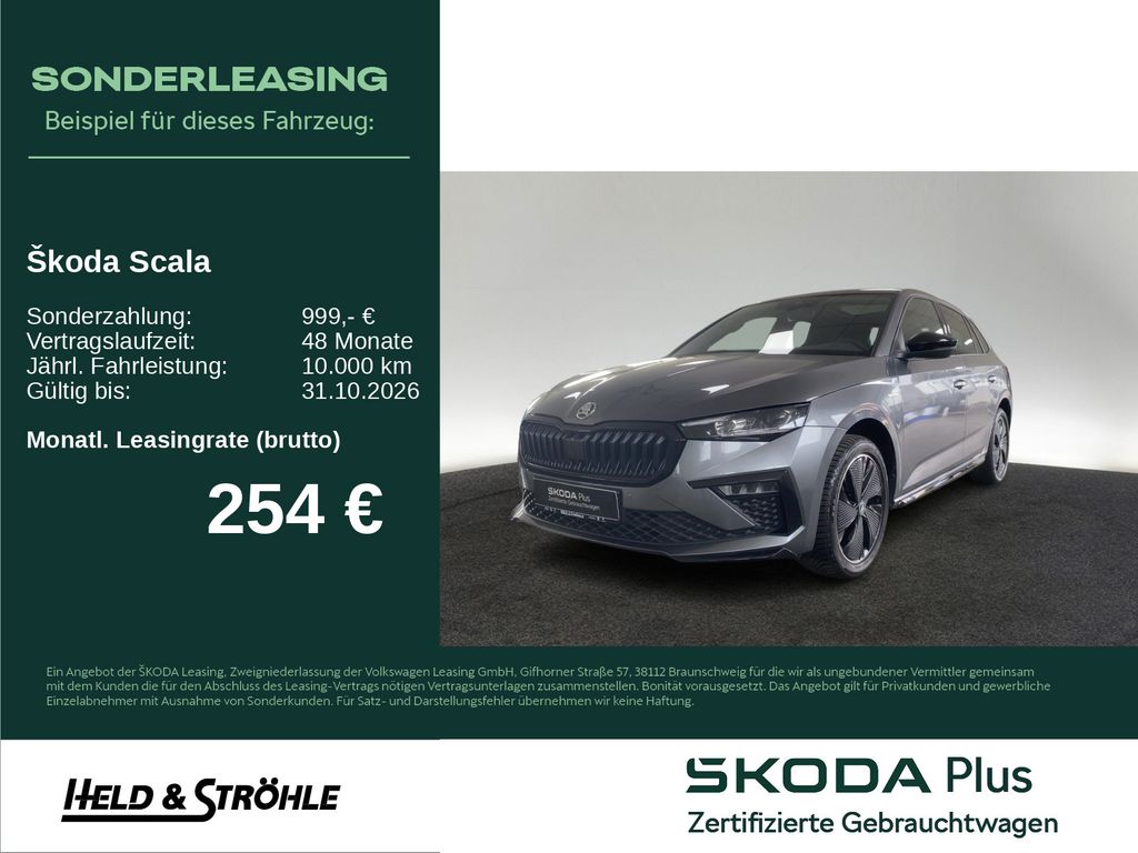 Skoda Scala MONTE CARLO 1.5 TSI DSG PANO NAVI ACC 17"