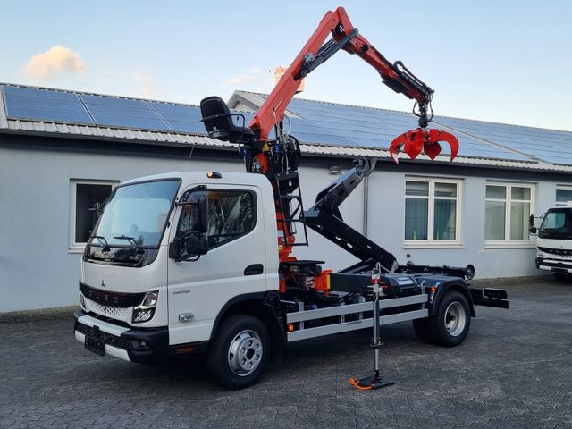 FUSO 9C18 City Abrollkipper + Z-Kran Recycling