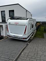 Dethleffs Nomad 560 FMK Snow - Dethleffs Heckgarage Wohnwagen