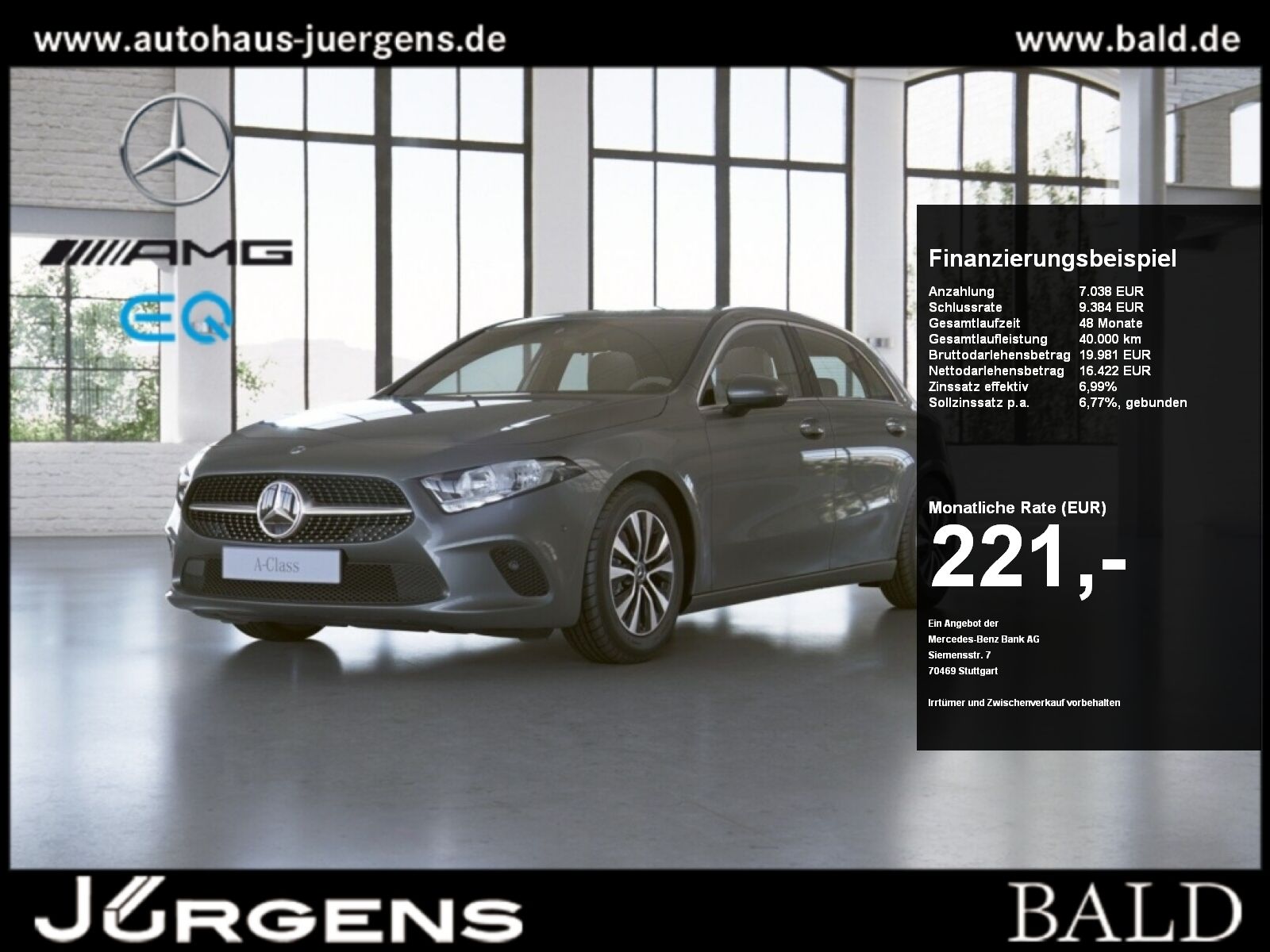 Mercedes-Benz A 180 Progressive Alu LED Carb App
