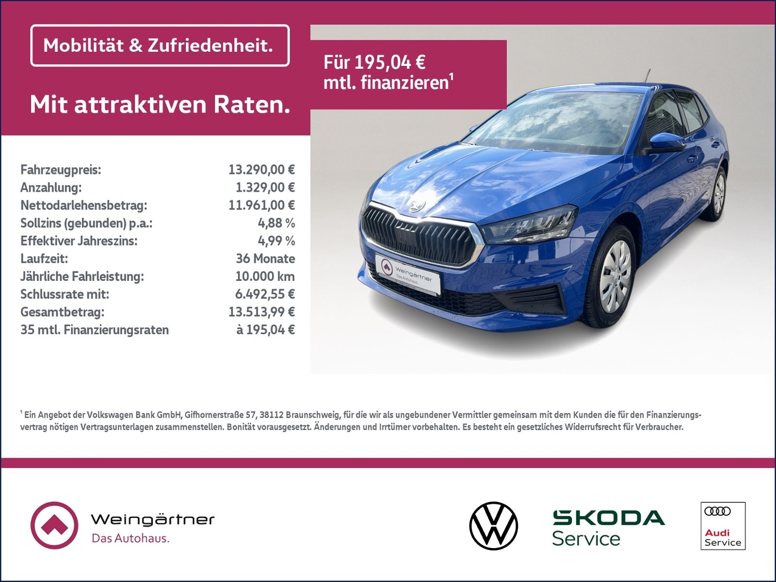 Fabia Active 1.0 TSI, Winterpaket, Bluetooth, DA