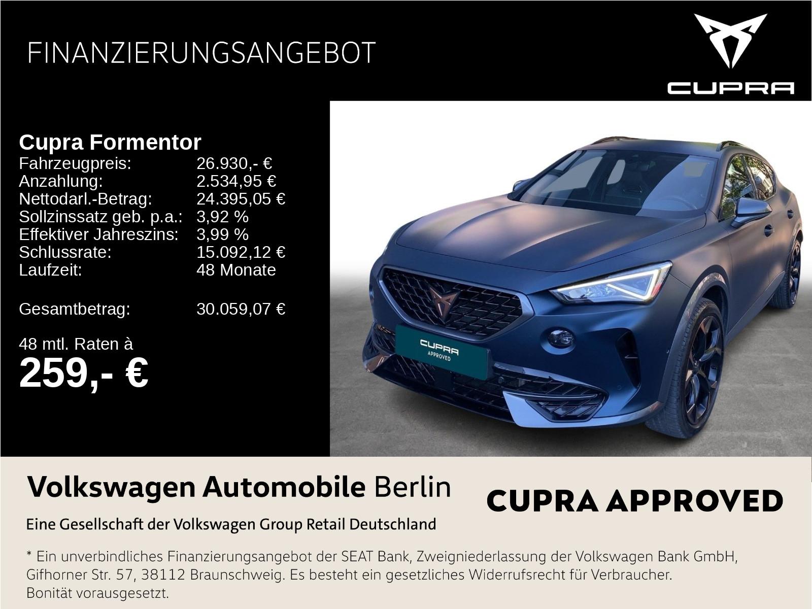 Cupra Formentor VZ 2.0 TSI DSG 4Drive Navi LED SHZ ACC