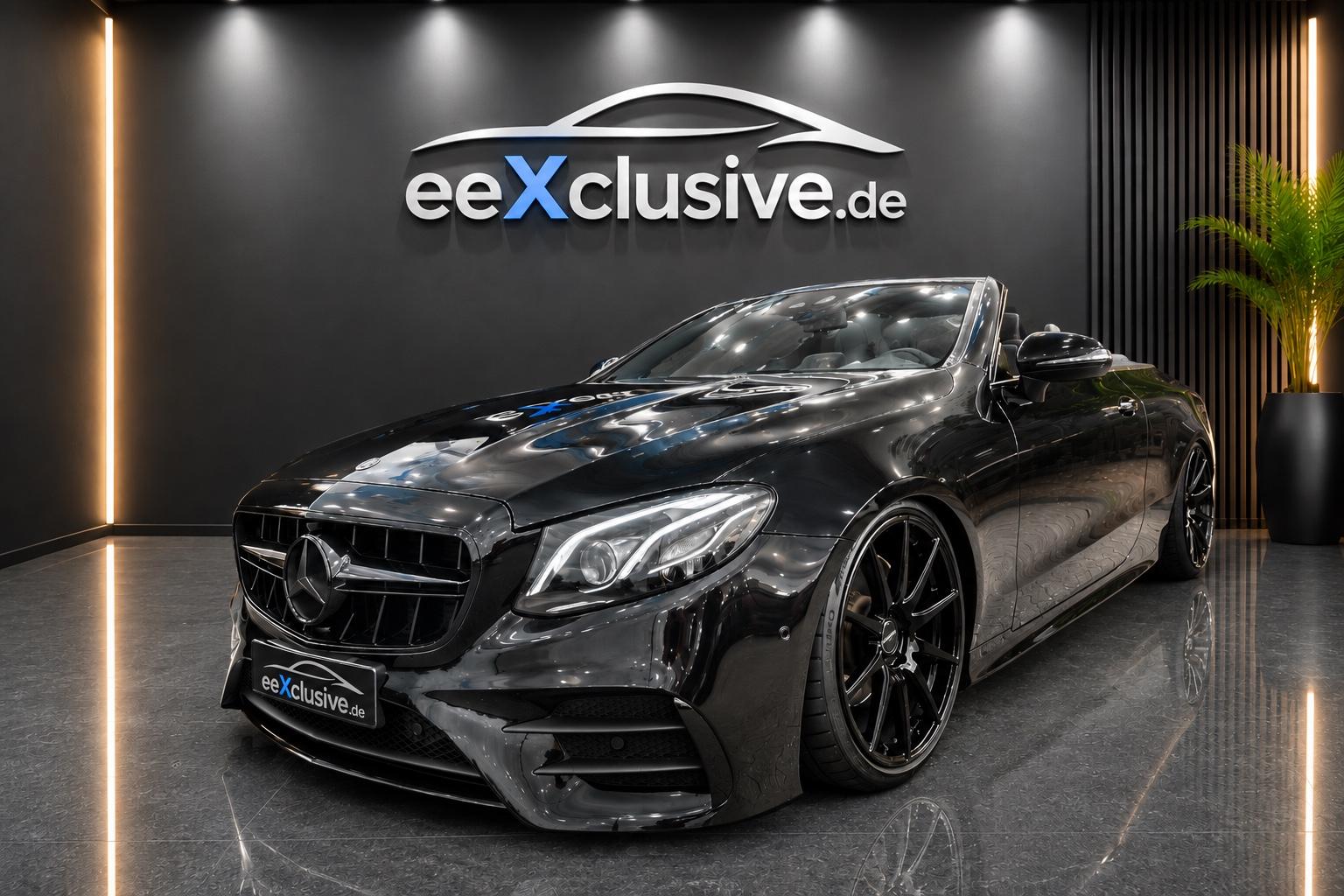 Mercedes-Benz E220d Cabrio AMG LED Navi BlackLine 20" KW TIEF