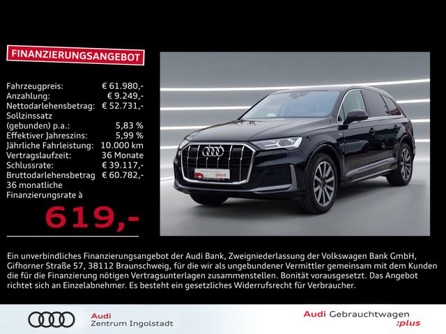 Audi Q7 50 TDI qu STHZG AHK HuD ACC LUFT 20" S line