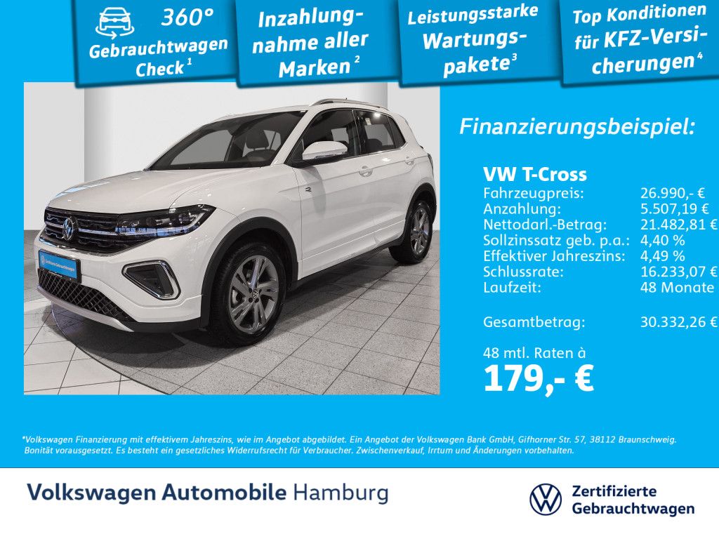 Volkswagen T-Cross 1.0 TSI R-Line DSG Ganzjahresreifen Navi