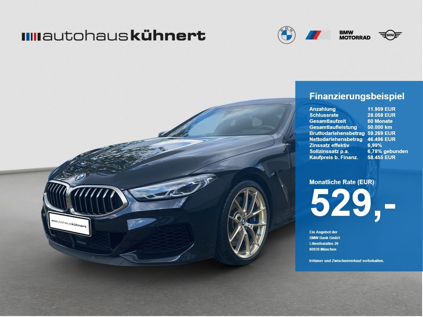 BMW M850i xDrive Gran Coupé M-Technik Pak. Laser foto 1
