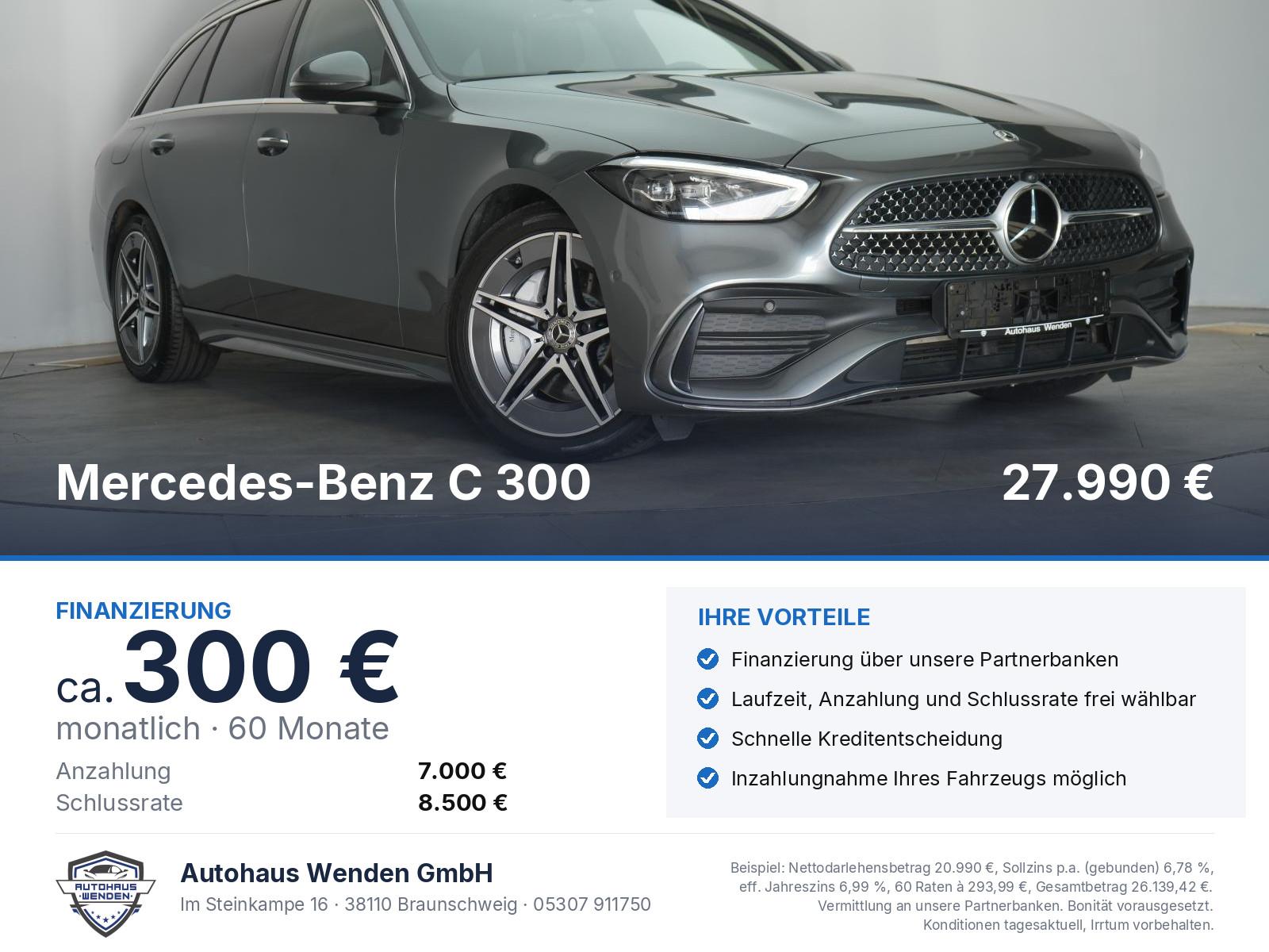 Mercedes-Benz C 300d T 9G-Tronic AMG Leder/Distronic/Kamera/P
