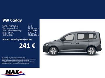 Volkswagen Der neue Caddy 1,5 l TSI EU6 85 kW Bestellfahrze