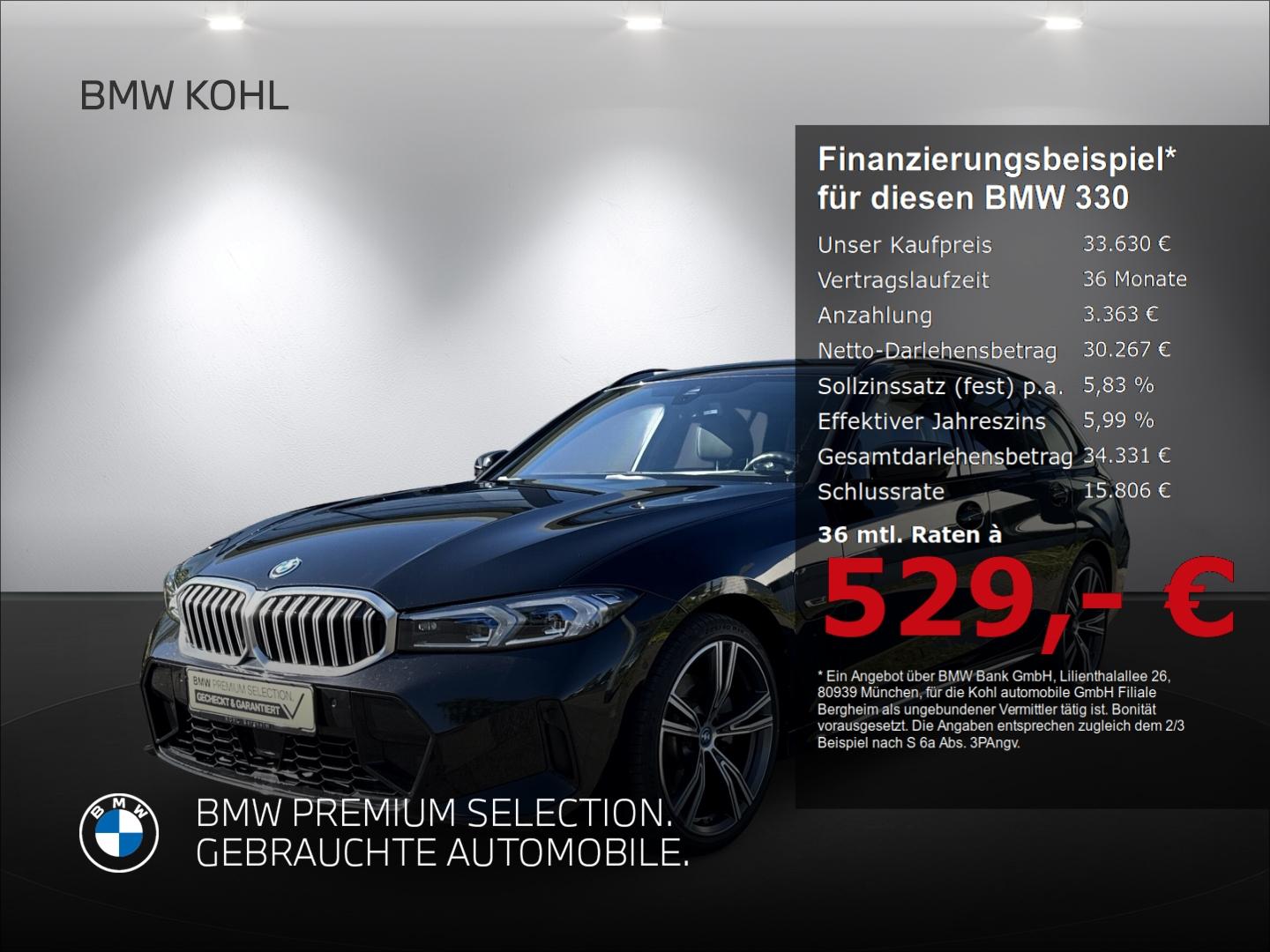 BMW 330 e Touring M Sport Anhängerkupplung Panoramad