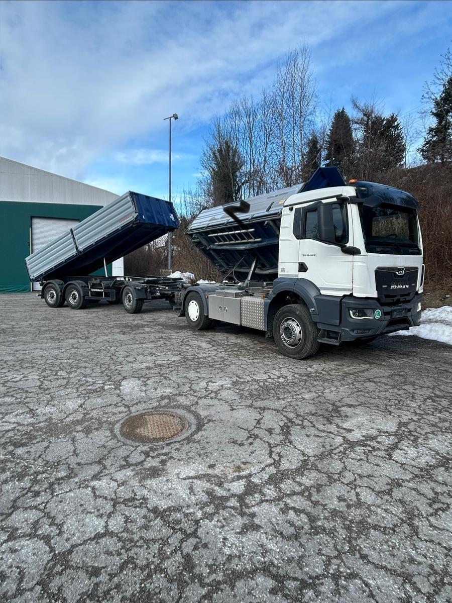 MAN TGS 18.470 4x2 B L mit 3 A Hänger